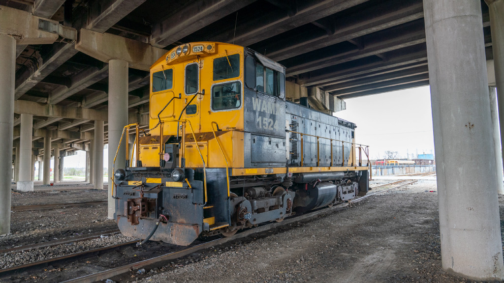 Watco Switcher Sitting Under a Bridge 3